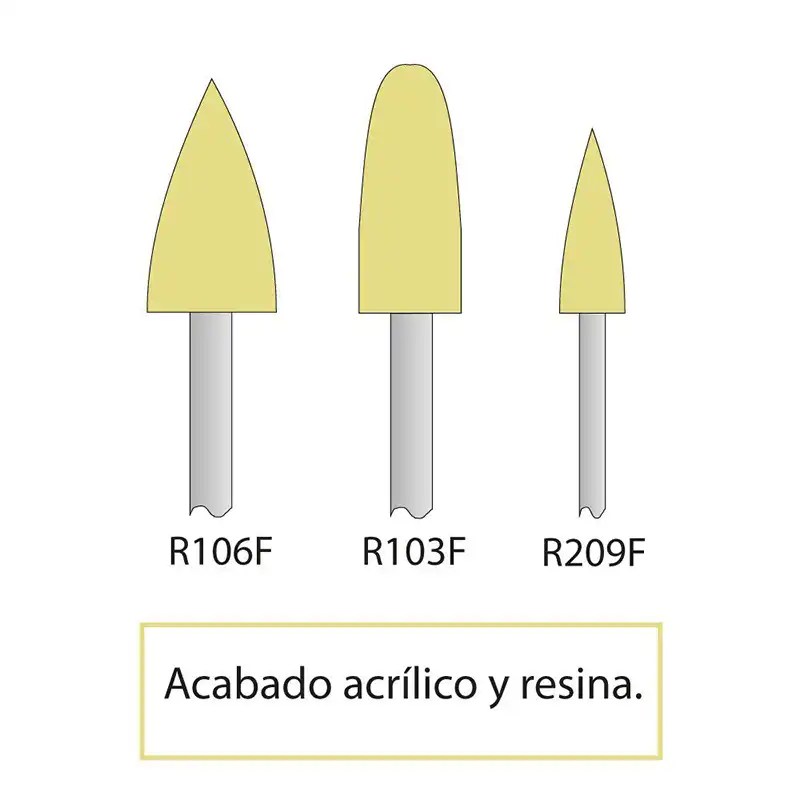 Pulidor Amarillo Fino Bellota ISO 658.104.275.514.100 Bader – imagen 2