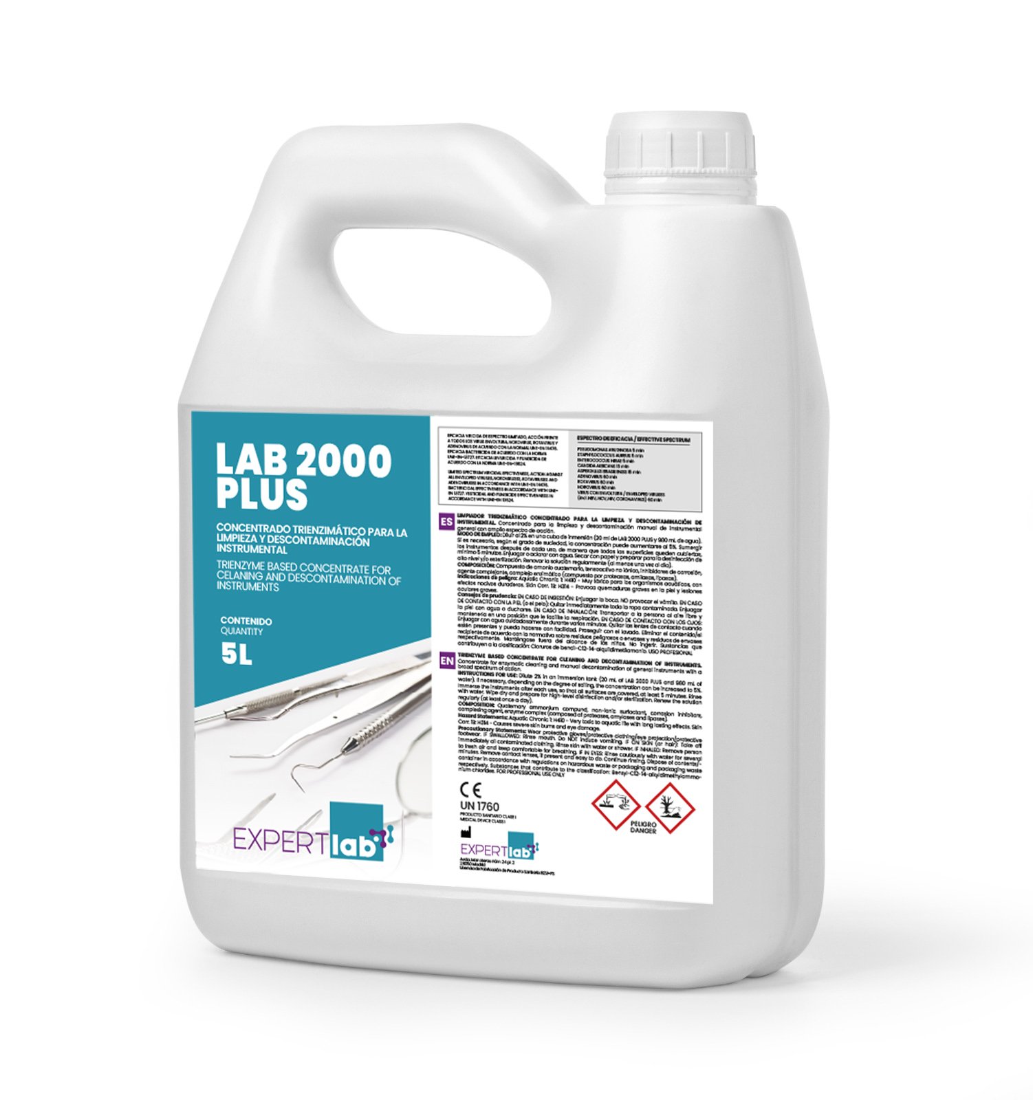 lab 2000 plus concentrado para instrumental 5 l