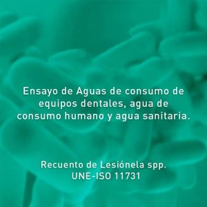 análisis legionella agua equipos dentales Bader – U0158