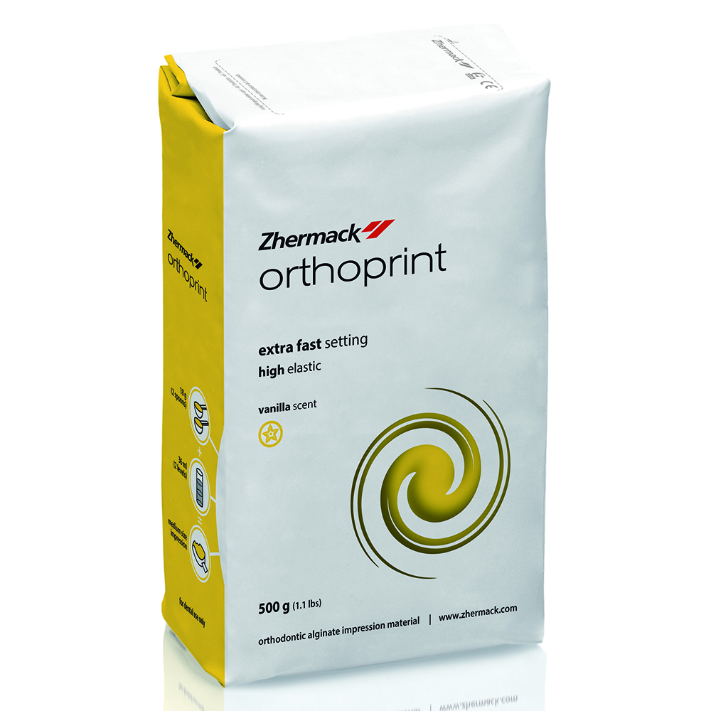 alginato orthoprint de fraguado extrarrápido vainilla zhermack