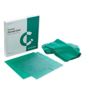 dique de goma verde medio hygenic 36 uds