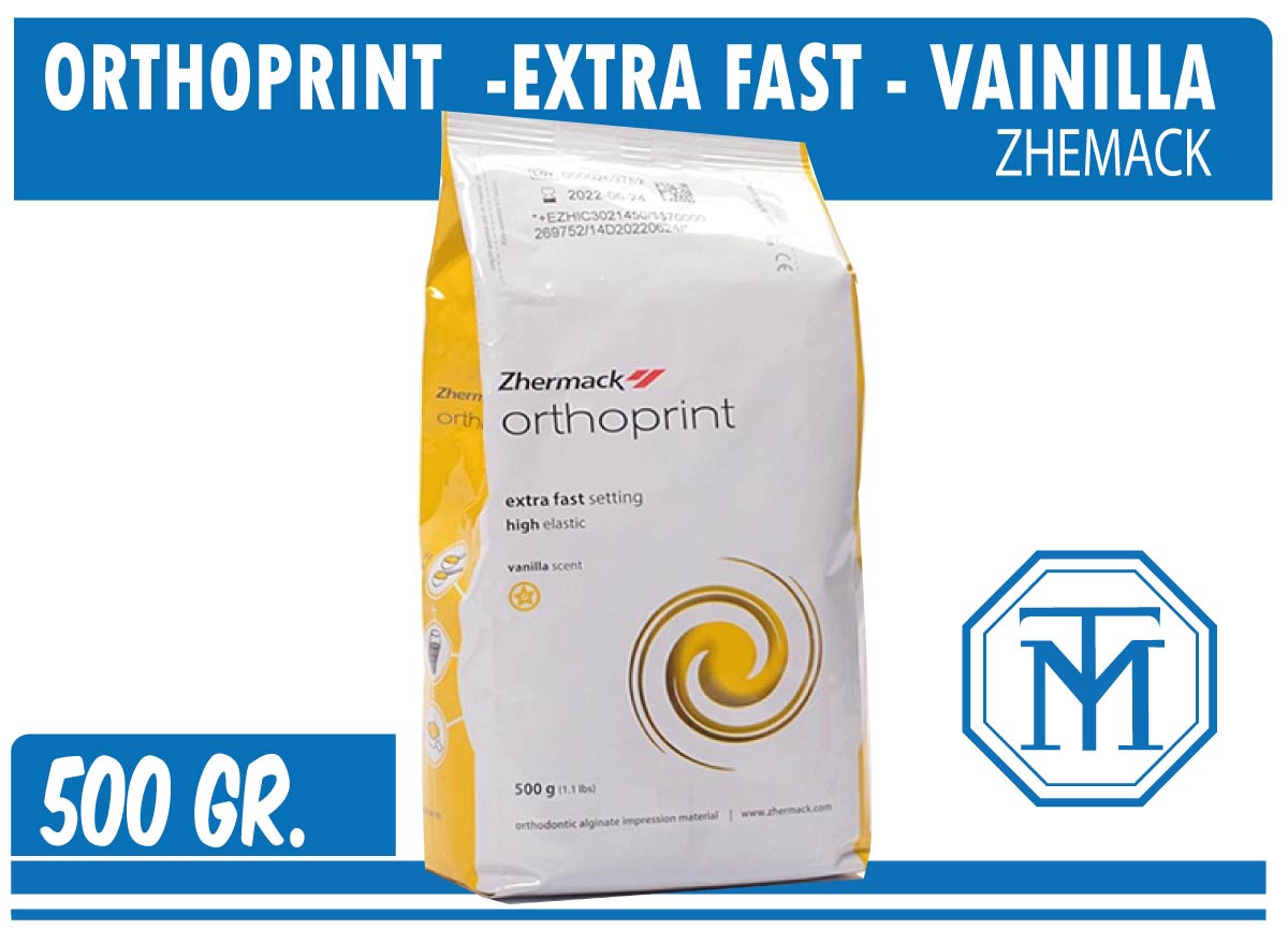 alginato orthoprint de fraguado extrarrápido vainilla zhermack — imagen 3