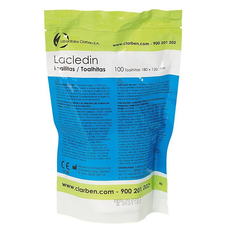 toallitas desinfectantes lacledin reposición de 100 uds — imagen 2